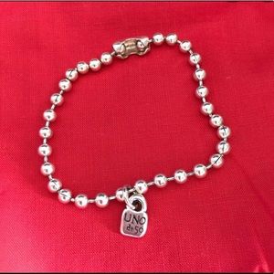 Authentic Uno De 50 emotions bracelet. 7" end to end.